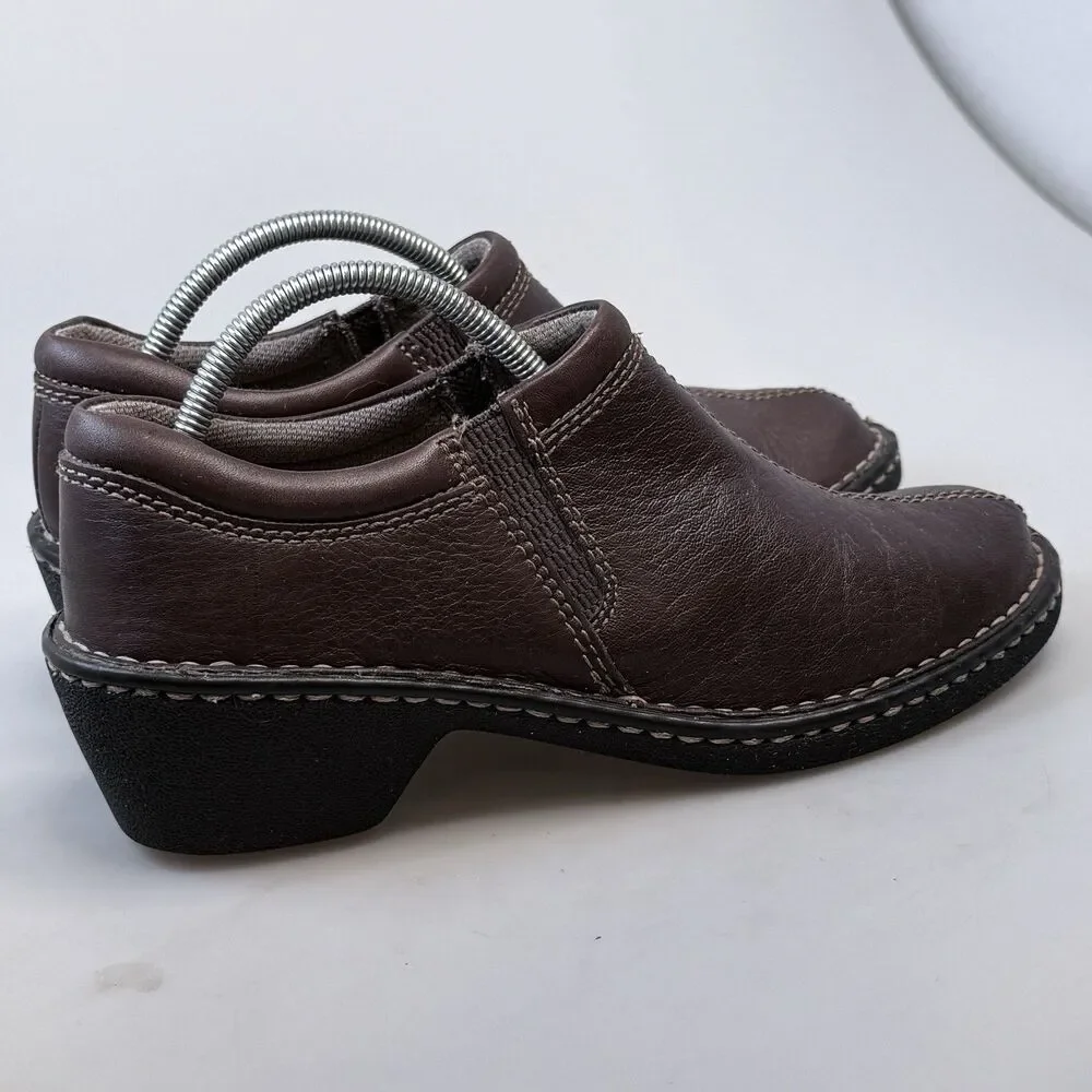 Eastland Amore 3096-02 Casual Brown Leather Heeled Boots Womens 6.5M EUC